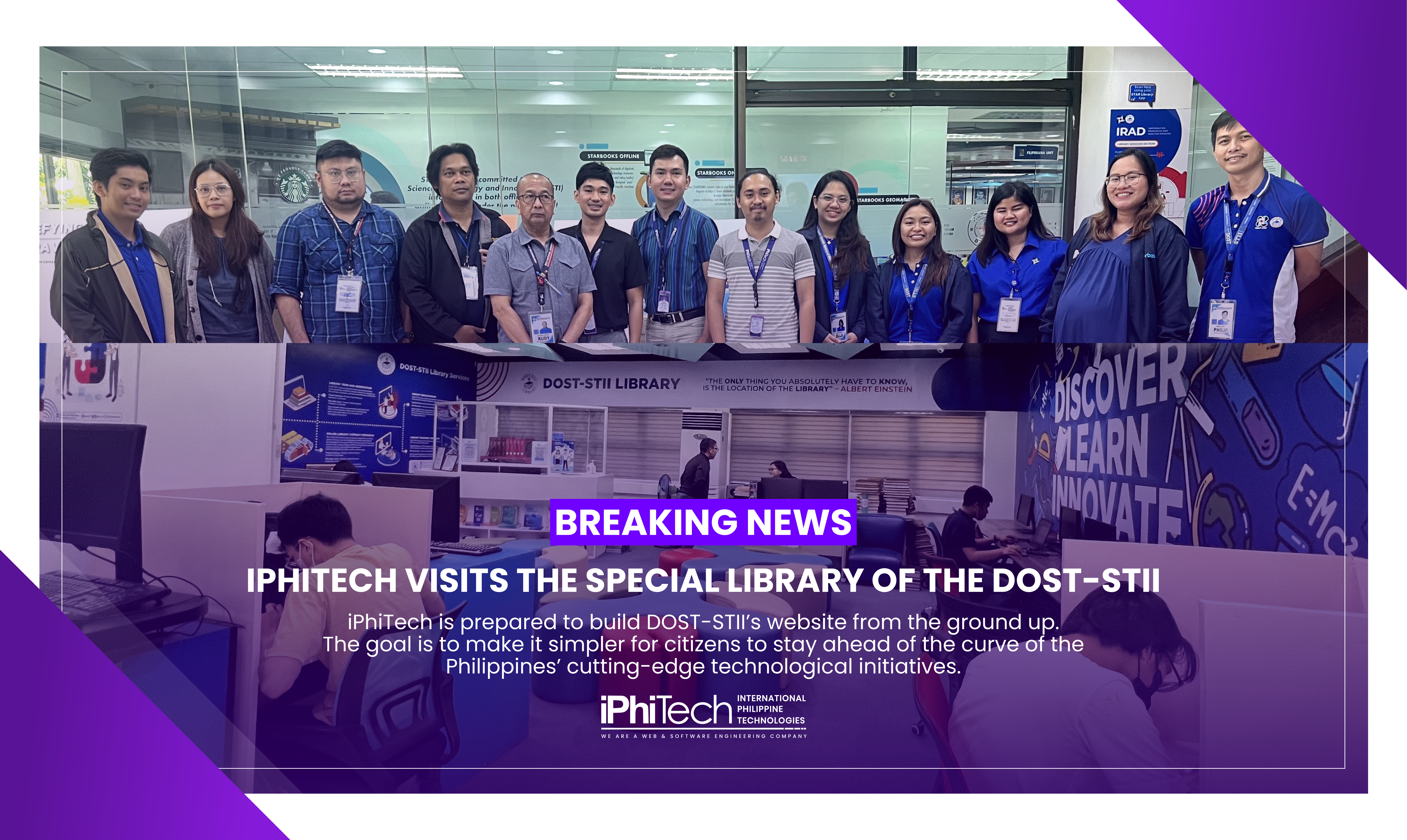 iPhiTech Representatives Visit at the DOST Special Library