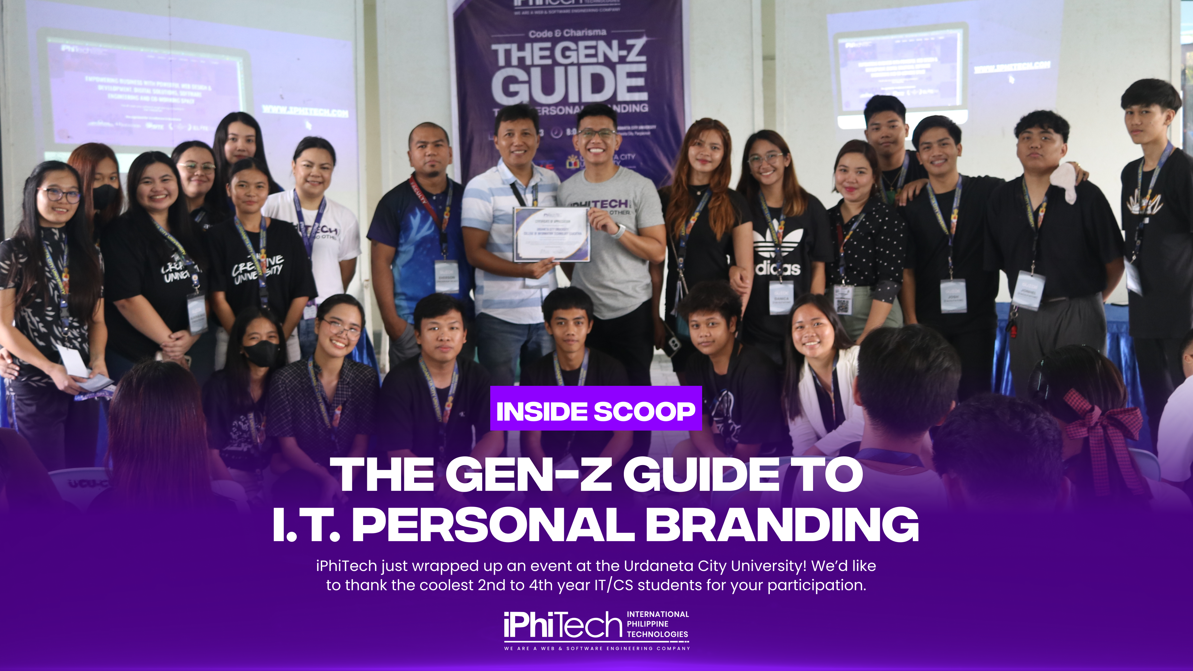 The CEO of iPhiTech with the Gen Z from Urdaneta City University